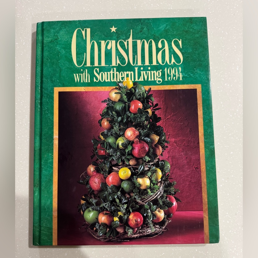 Southern Living Christmas Book with Green and Red Cover